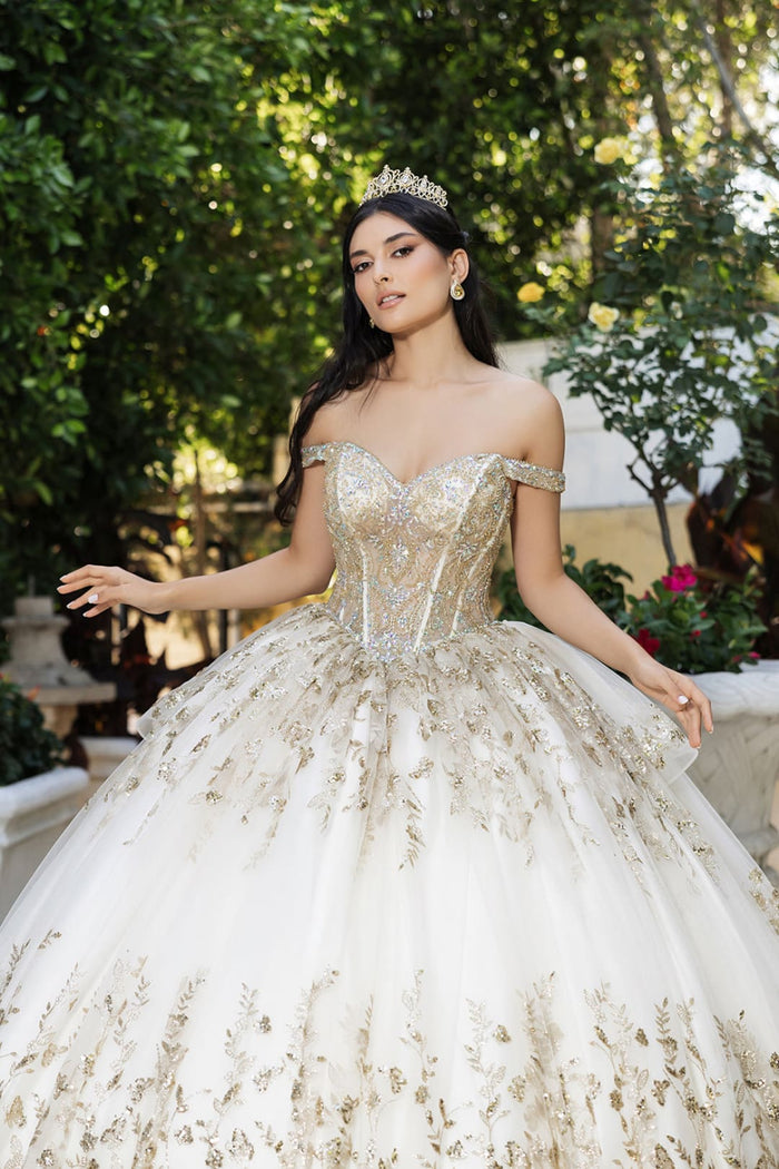 Quinceanera Gown Sleeveless Sequin Gala Dress By Layla K LK261