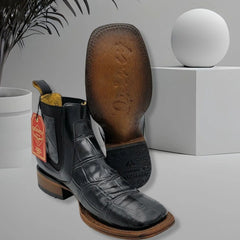 mens-caiman-belly-print-leather-square-toe-ankle-boots
