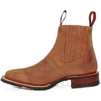 Men's Quincy Wide Square Toe Ankle Boot Q82BU2731