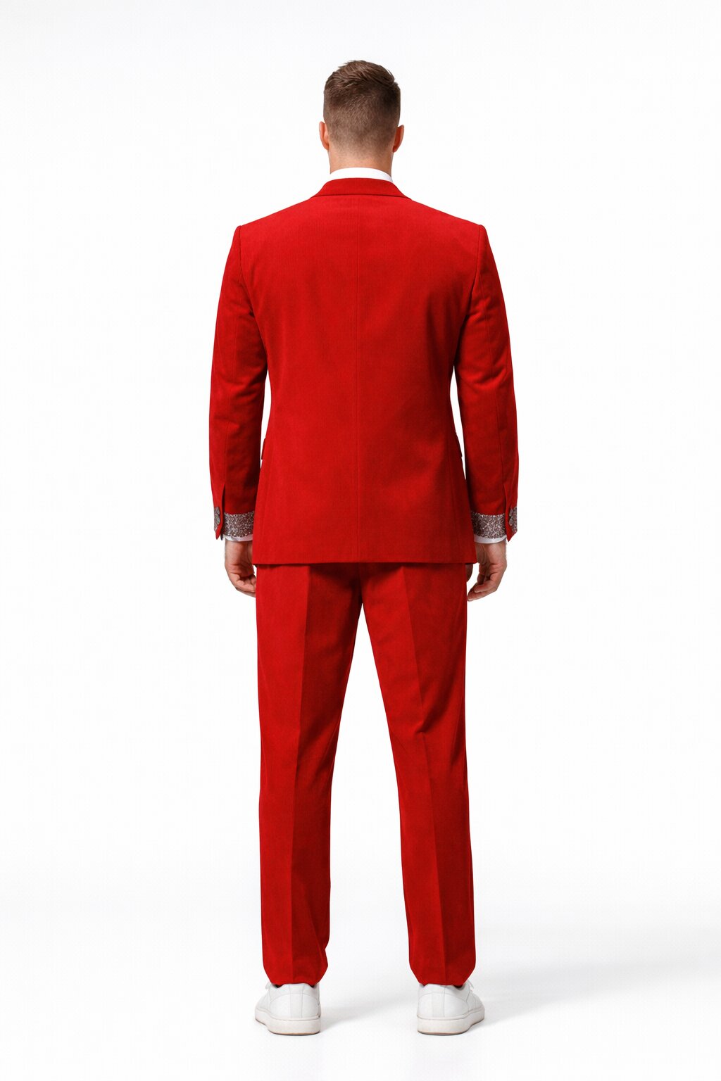 Red Prom Tuxedo - Perfect Wedding Suit Vested Rhinestone sequin Lapelled