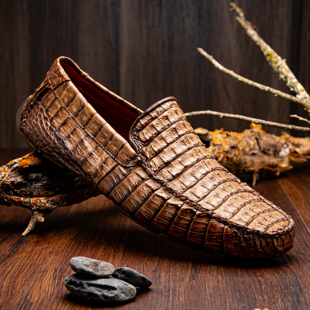 Marco Di Milano Remo - Washed Brown Leather Oxfords