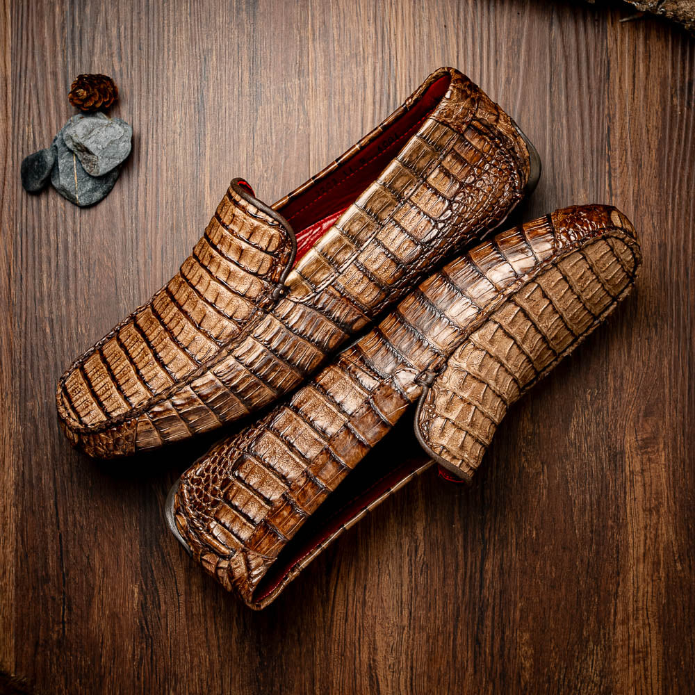 Marco Di Milano Remo - Washed Brown Leather Oxfords