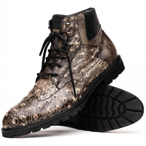 Marco Di Milano Renzo Stone Black Leather Shoe