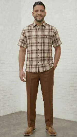 Mens 2 Piece Walking Suit - Classic Plaid