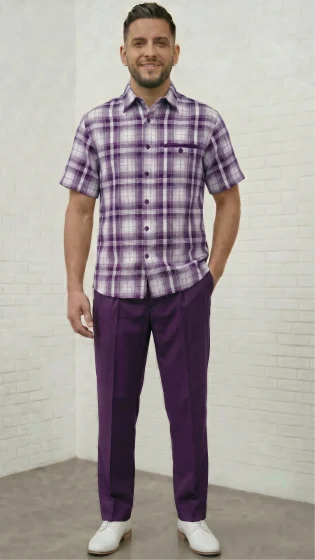 Mens 2 Piece Walking Suit - Classic Plaid