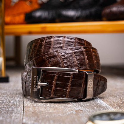 Marco Di Milano Riccardo Belt - Dark Brown Leather Loafer