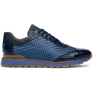 Marco Di Milano Roma Navy Leather Loafers
