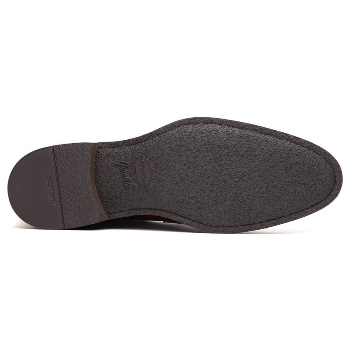 Zelli Roma Hand-Burnished Calfskin Penny Loafers in Cognac
