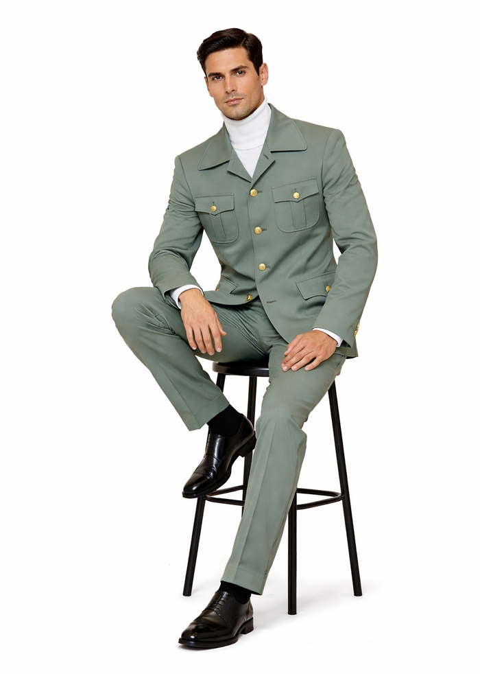 Rossi Man Casual Two Piece Mint Green Color