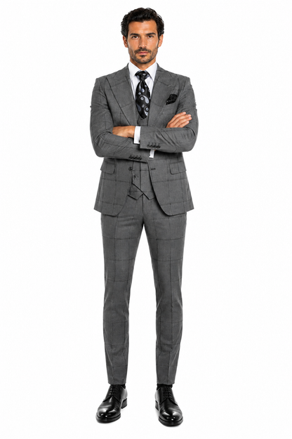 Rossi Man Men's Dress Suit Classic Rossiman Formalwear for Timeless Style