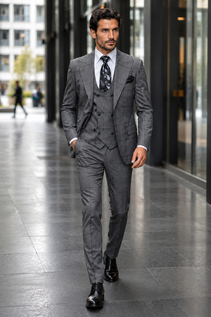Rossi Man Men's Dress Suit Classic Rossiman Formalwear for Timeless Style