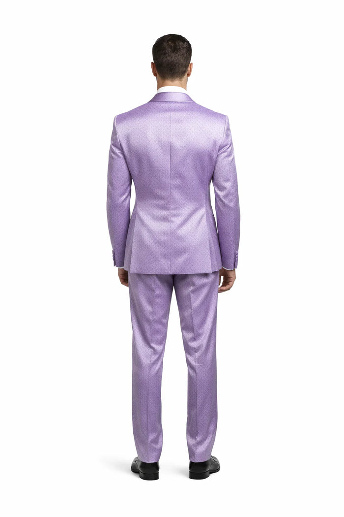 Rossi Man FORD RM1914 ?? Men's 3-Piece Slim Fit Suit in Purple | Timeless Modern Formalwear