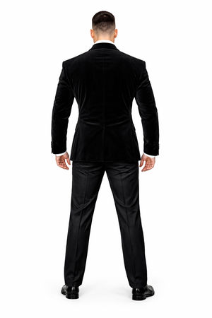 Rossi Man Leo RM1905 ?? Elegant Black Designer Suit for Men | Formal
