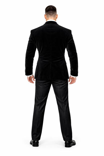 Rossi Man Leo RM1905 ?? Elegant Black Designer Suit for Men | Formal