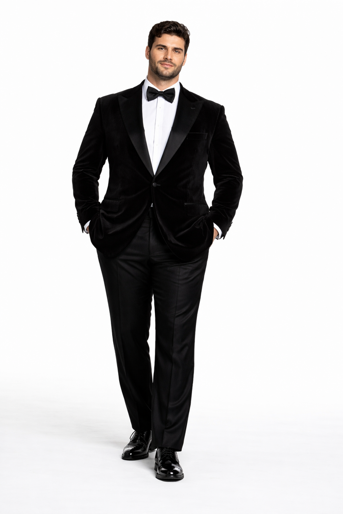 Rossi Man Leo RM1905 ?? Elegant Black Designer Suit for Men | Formal