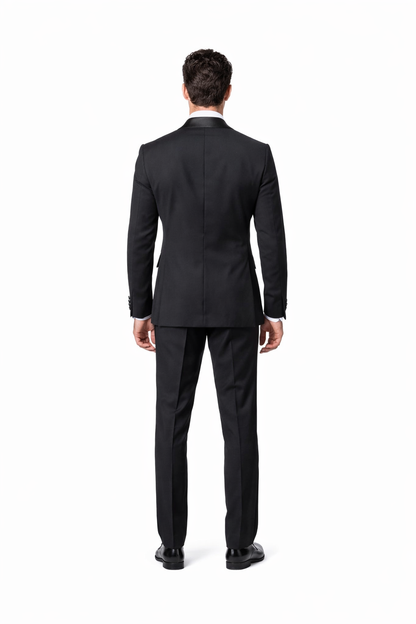 Rossi Man Leo Tuxedo RM1101 ?? Classic Black Formal Suit for Men | Timeless Tuxedo Style