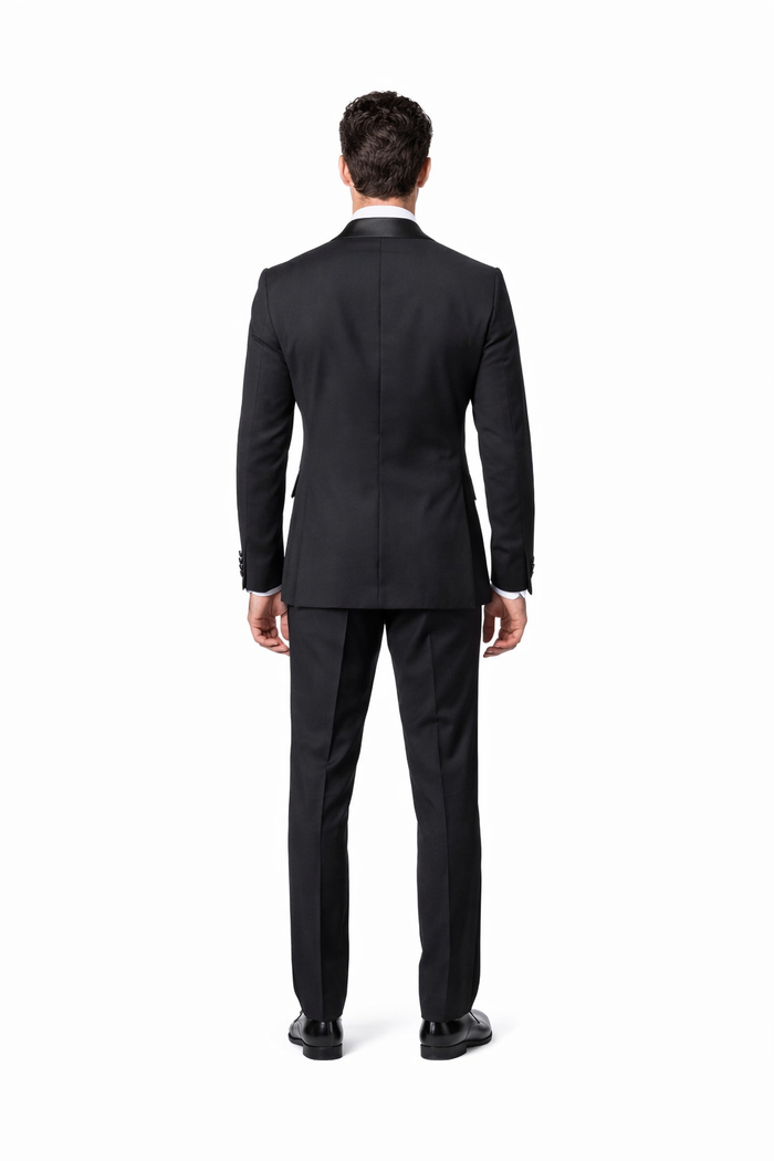 Rossi Man Leo Tuxedo RM1101 ?? Classic Black Formal Suit for Men | Timeless Tuxedo Style