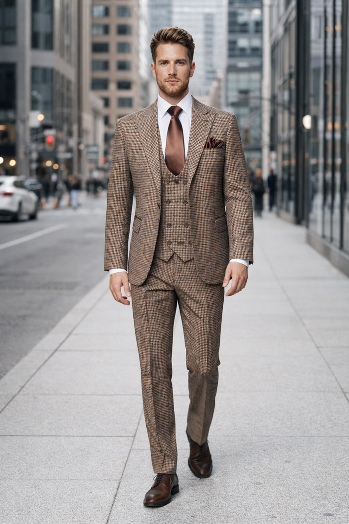 Rossi Man MAX RM1839 Slim Fit 3-Piece Suit ?? Stylish Formalwear for Men