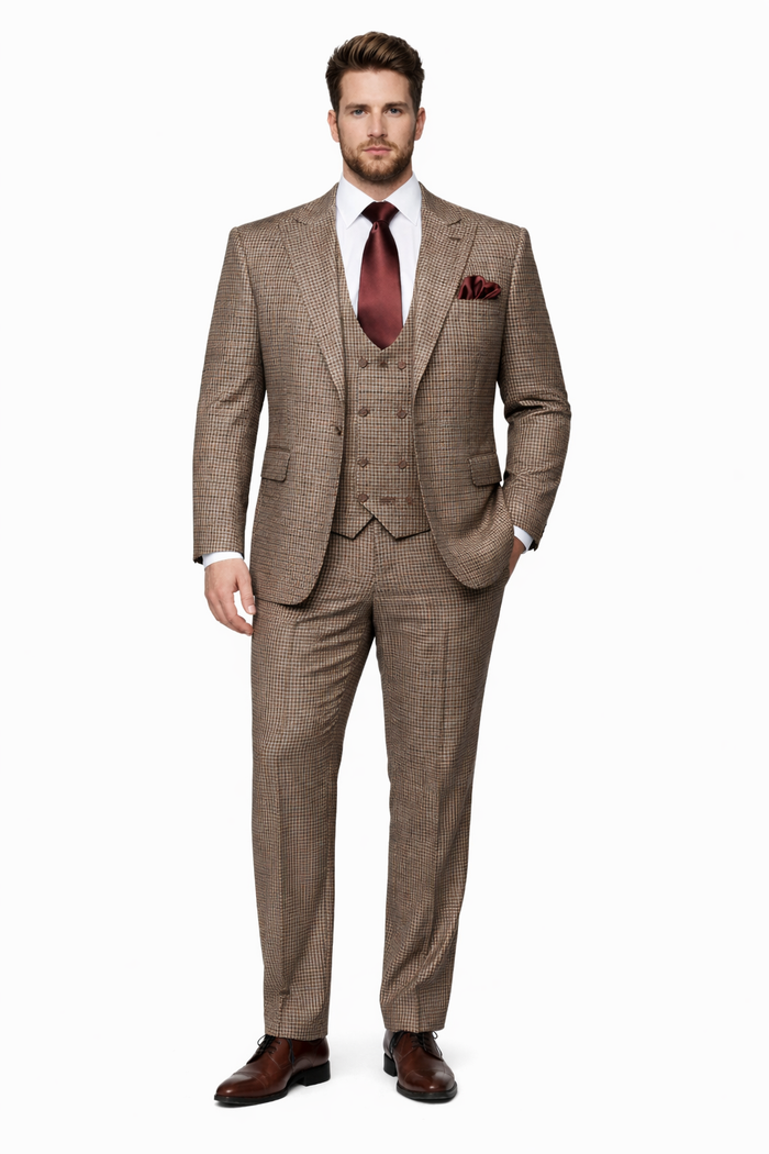 Rossi Man MAX RM1839 Slim Fit 3-Piece Suit ?? Stylish Formalwear for Men