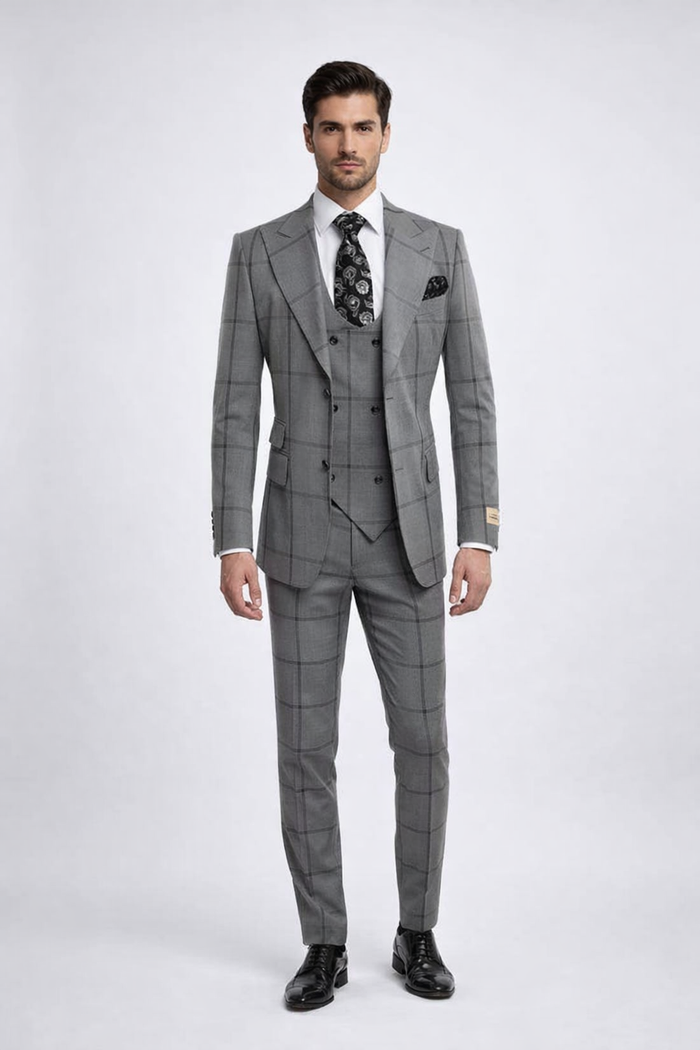 Rossi Man Men's Dress Suit Classic Rossiman Formalwear for Timeless Style