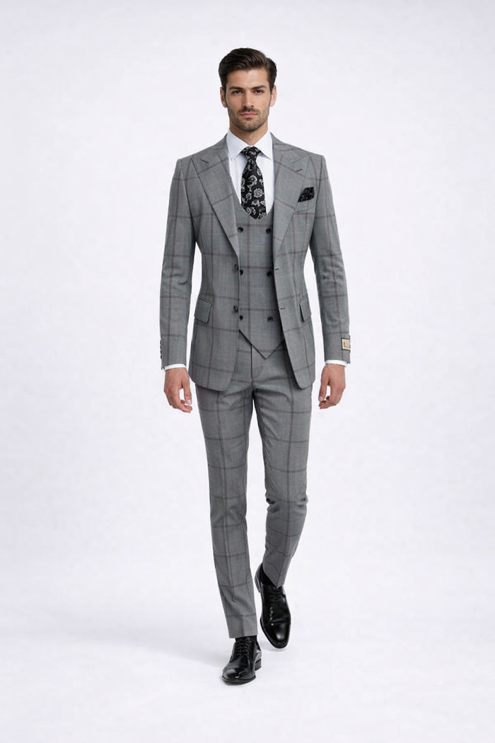 Rossi Man Men's Dress Suit Classic Rossiman Formalwear for Timeless Style