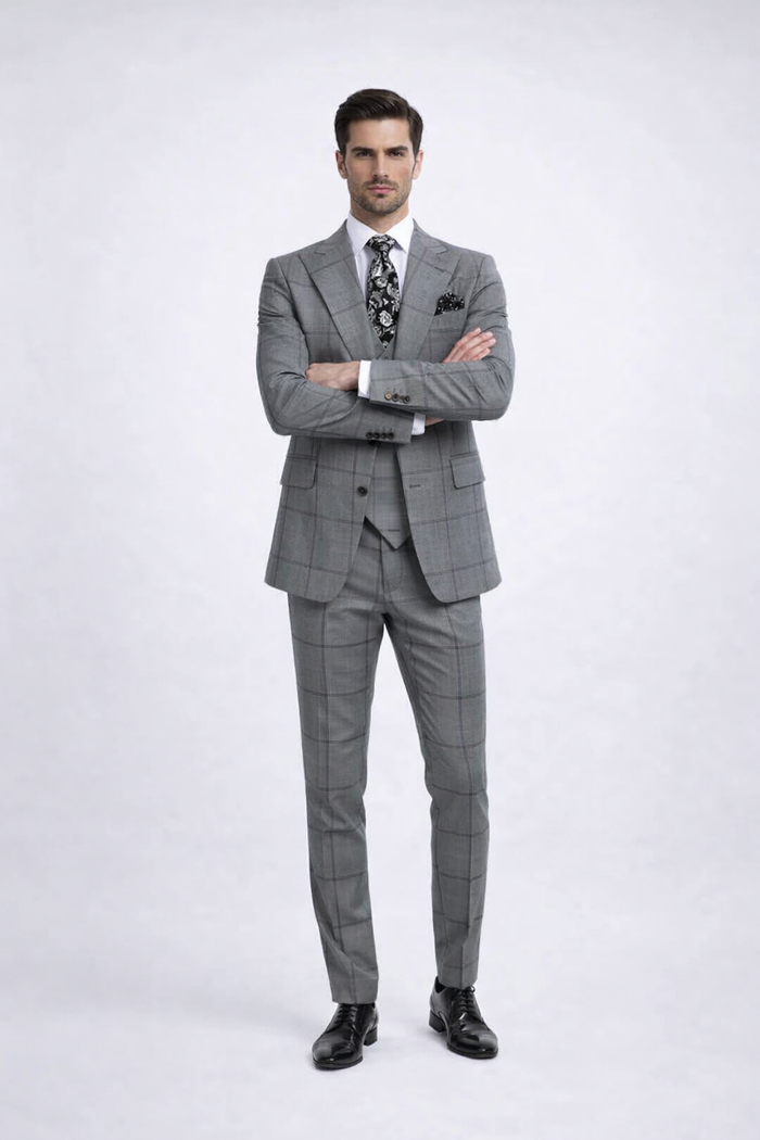 Rossi Man Men's Dress Suit Classic Rossiman Formalwear for Timeless Style