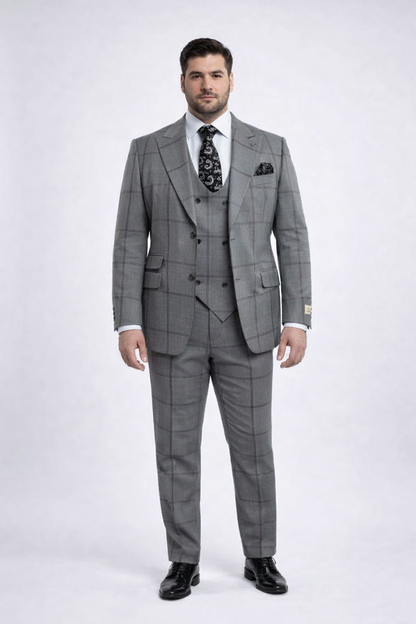 Rossi Man Men's Dress Suit Classic Rossiman Formalwear for Timeless Style