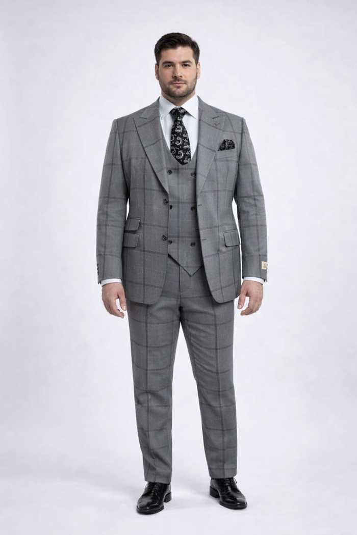 Rossi Man Men's Dress Suit Classic Rossiman Formalwear for Timeless Style