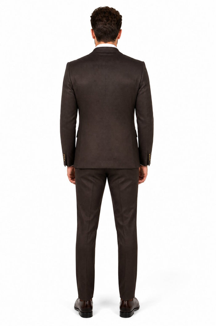 ROSSI MAN SLIM FIT 3 PIECE SUIT BOND RM1753
