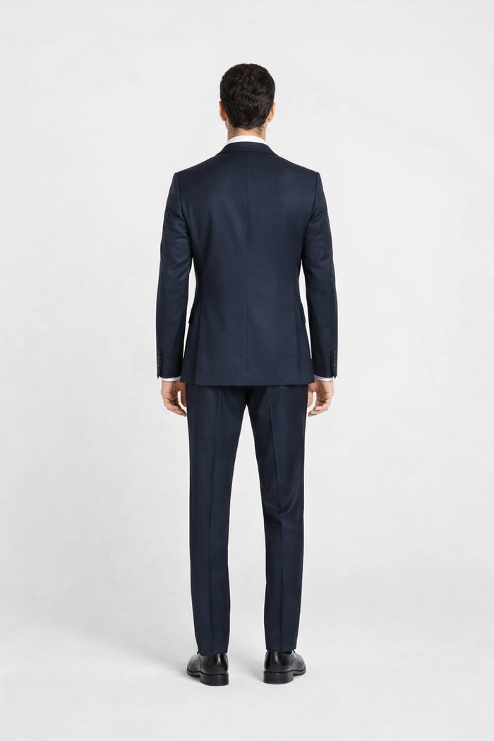 Rossiman Men's Blue Slim Fit Suit ?? Modern Tailored Formalwear