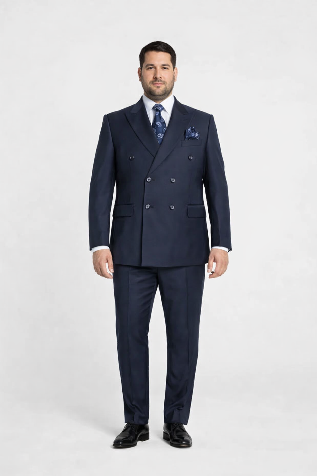 Rossiman Men's Blue Slim Fit Suit ?? Modern Tailored Formalwear