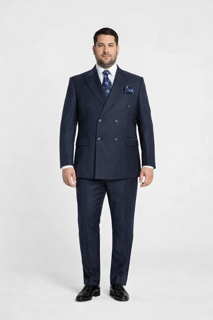 Rossiman Men's Blue Slim Fit Suit ?? Modern Tailored Formalwear