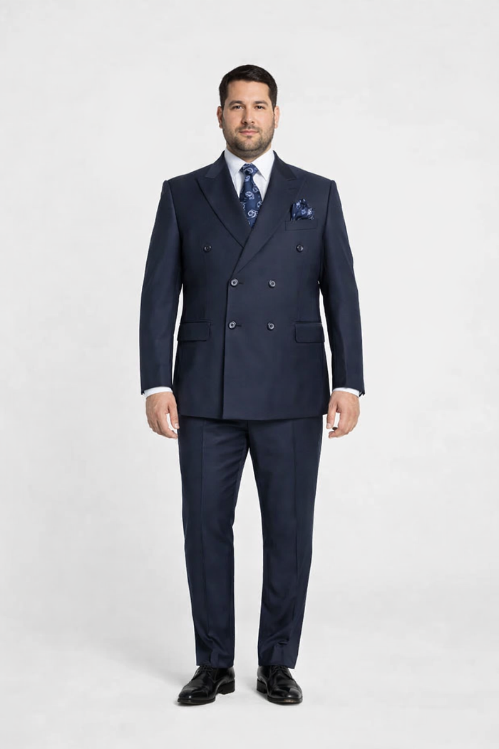 Rossiman Men's Blue Slim Fit Suit ?? Modern Tailored Formalwear
