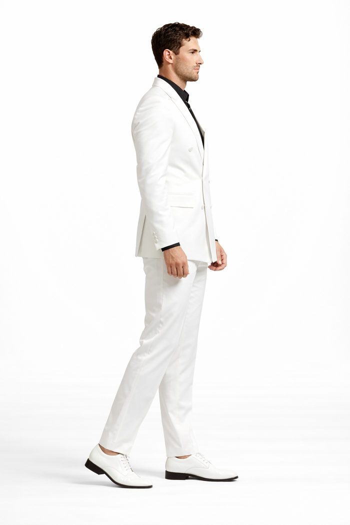 Rossiman Rossi Man Men's Tailored Dress Suit Premium Formalwear
