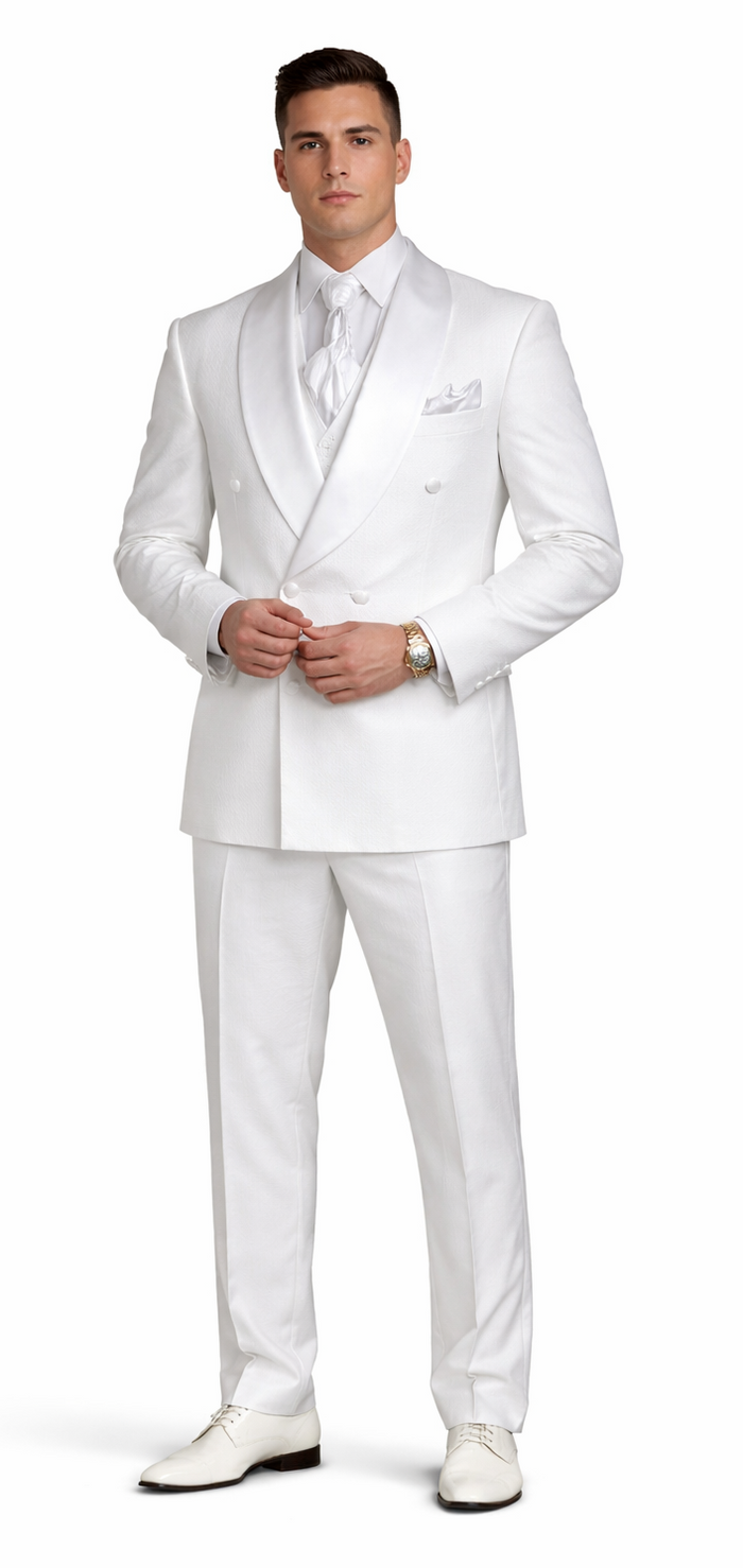 Rossiman Rossi Men's Dress Suit Classic Tailored Formalwear
