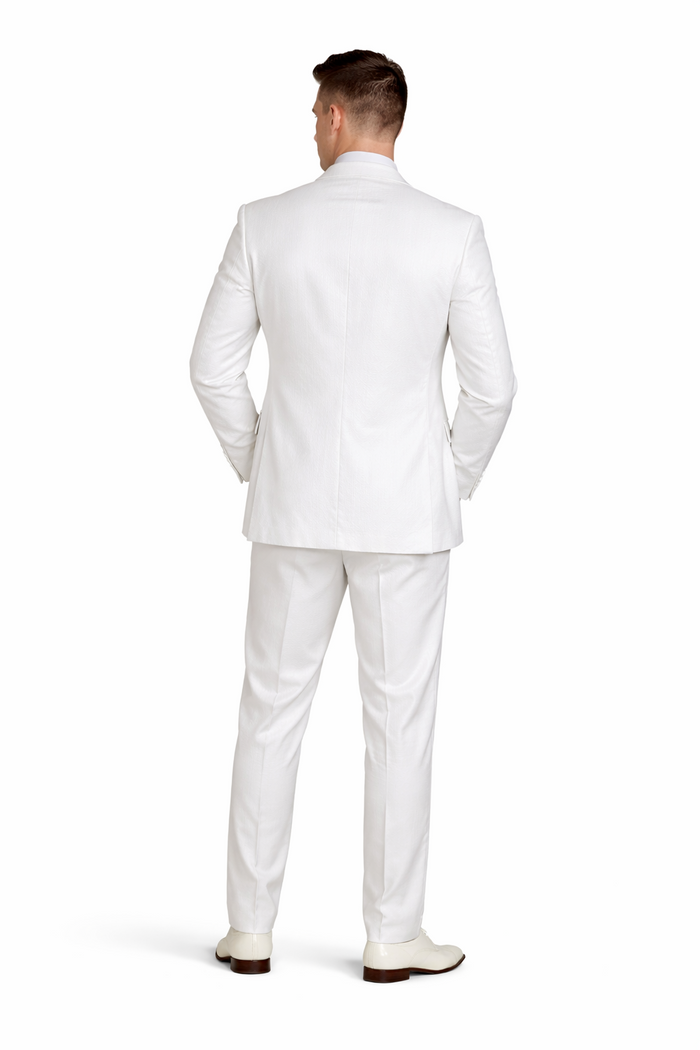 Rossiman Rossi Men's Dress Suit Classic Tailored Formalwear