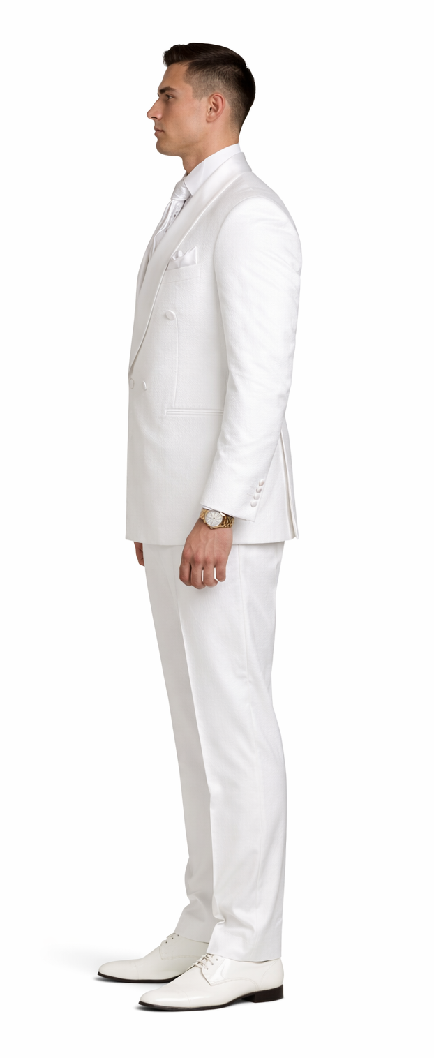 Rossiman Rossi Men's Dress Suit Classic Tailored Formalwear