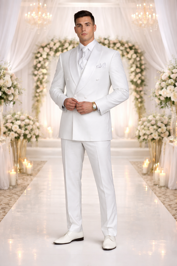 Rossiman Rossi Men's Dress Suit Classic Tailored Formalwear