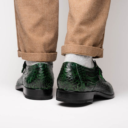 Marco_Di_Milano Rovigo - Forest Green Leather Loafer