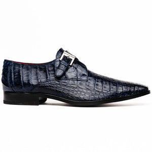 Marco_Di_Milano Rovigo: Navy Leather Dress Shoe