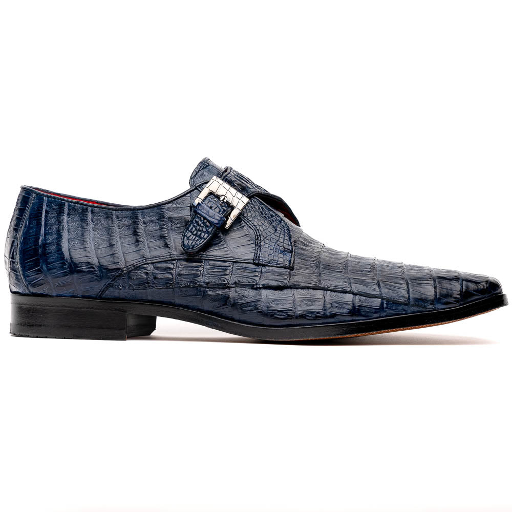 Marco Di Milano Rovigo: Stained Navy Leather Dress Shoe