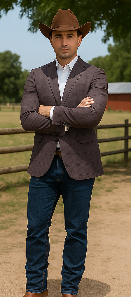 Saco vaquero - Western Sport Coat - Western Blazer - Men's Slim Fit Casual Sport Coat Blazer In Dark Rose Pink Plaid