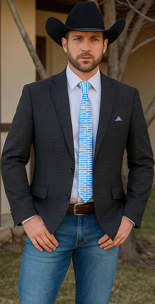Saco vaquero - Western Sport Coat - Western Blazer - Mens Two Button Classic Fit Wool Sport Coat Blazer In Dark Brown Windowpane Plaid