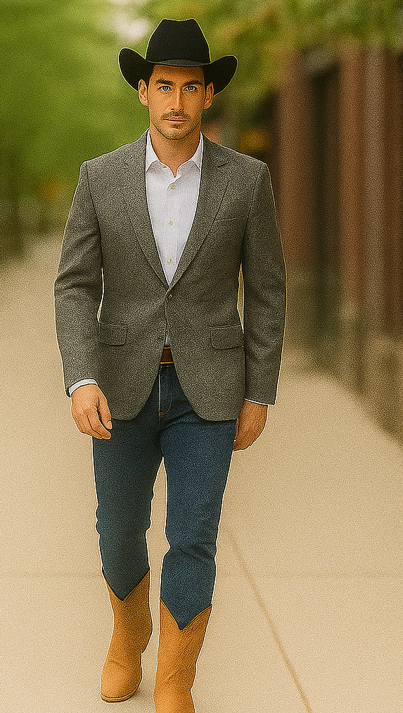 Saco vaquero - Western Sport Coat - Western Blazer - Men's Two Button Stacy Adams Glen Plaid Sport Coat Blazer