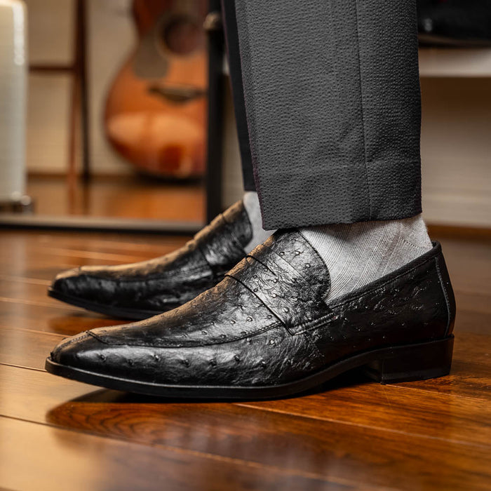 Marco_Di_Milano Salvatore Black Leather Luxury Shoe