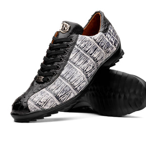 Marco_Di_Milano Saulo Newspaper Black Leather Luxury Shoe