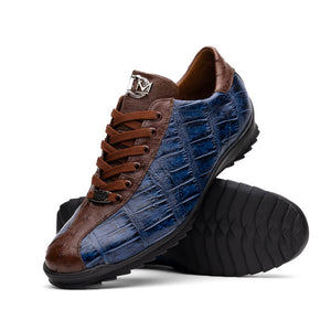 Marco_Di_Milano Saulo Blue Jeans Luxury Leather Shoe
