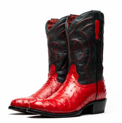 marco-di-milano-savannah-red-ostrich-quill-round-toe-cowboy-boots