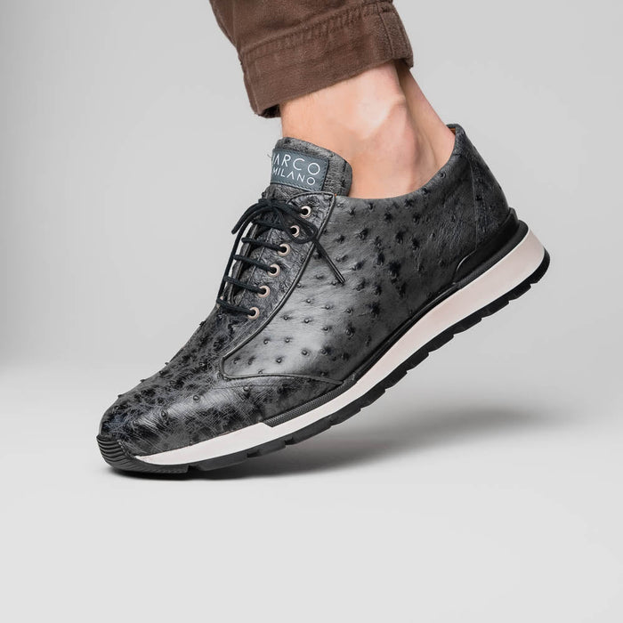 Marco Di Milano Scanno Antique Gray Leather Oxford
