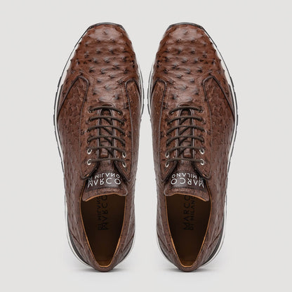 Marco Di Milano Scanno: Antique Brown Leather Dress Shoe